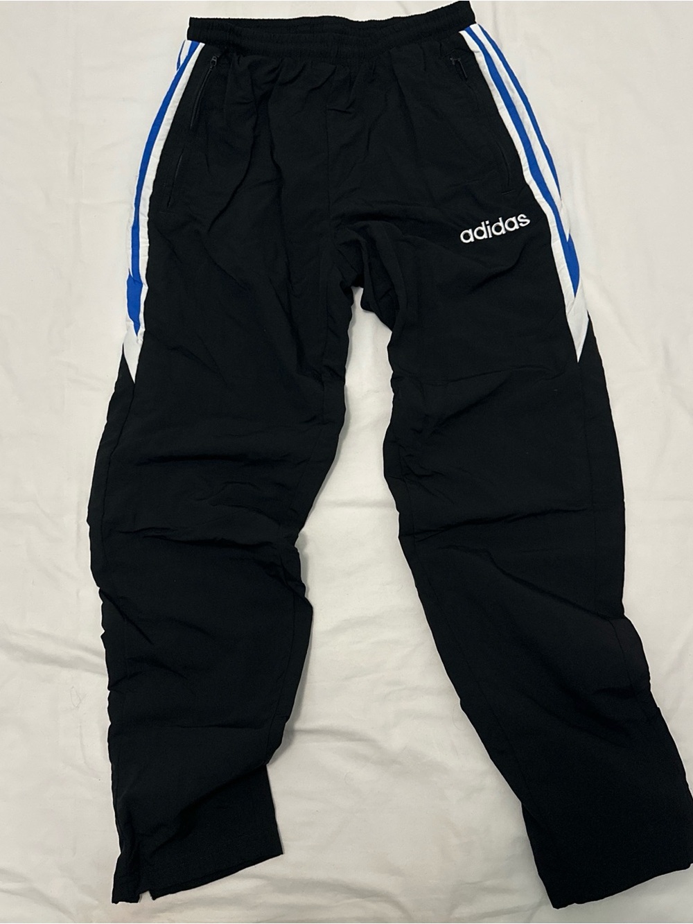 adidas Black Athletic Shorts with White Logo Tag